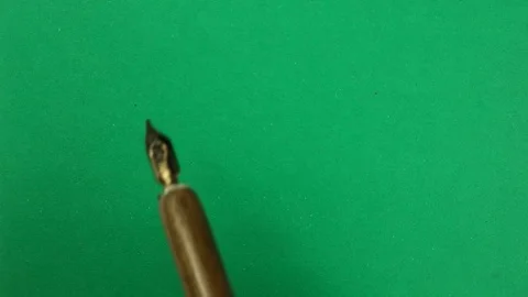 Calligraphy exercise Stock Footage 79825069