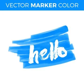Calligraphy hello. Vector design for flyer or Banner Stock Illustration