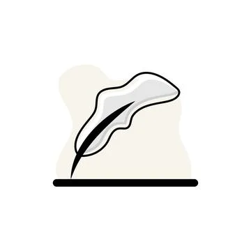 Calligraphy Icon Conceptual Vector Illustration Design Stock Illustration