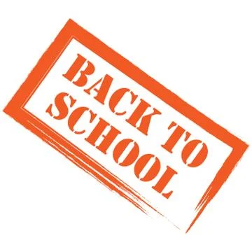 Calligraphy inscriptions back to school. Stock Illustration