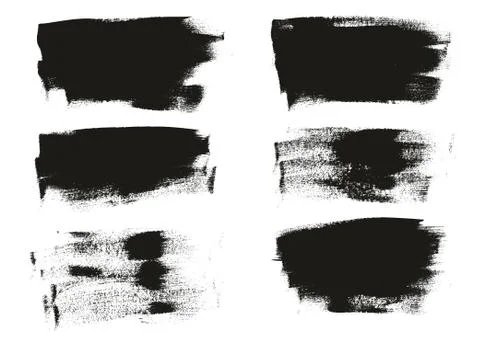 Calligraphy Paint Wide Brush Background Long High Detail Abstract Vector Back Stock Illustration