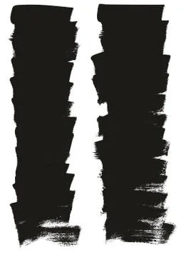 Calligraphy Paint Wide Brush Background Short High Detail Abstract Vector Bac Stock Illustration