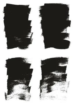 Calligraphy Paint Wide Brush Background Short High Detail Abstract Vector Bac Stock Illustration