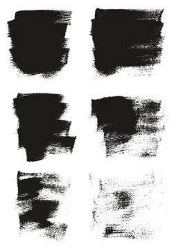 Calligraphy Paint Wide Brush Background Short High Detail Abstract Vector Bac Stock Illustration