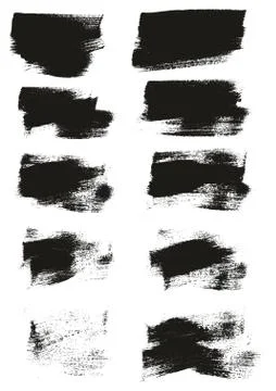 Calligraphy Paint Wide Brush Background Short High Detail Abstract Vector Bac Stock Illustration