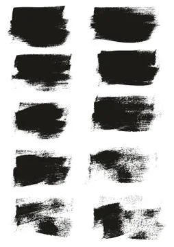 Calligraphy Paint Wide Brush Background Short High Detail Abstract Vector Bac Stock Illustration