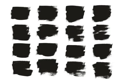 Calligraphy Paint Wide Brush Background Short High Detail Abstract Vector Bac Stock Illustration