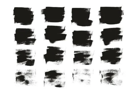 Calligraphy Paint Wide Brush Background Short High Detail Abstract Vector Bac Illustrazione stock
