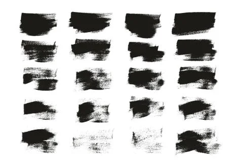 Calligraphy Paint Wide Brush Background Short High Detail Abstract Vector Bac Illustrazione stock