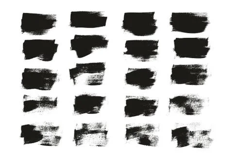 Calligraphy Paint Wide Brush Background Short High Detail Abstract Vector Bac Illustrazione stock