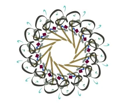 Calligraphy pattern Stock Illustration