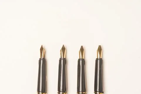 Calligraphy pen isolated Stock Photos