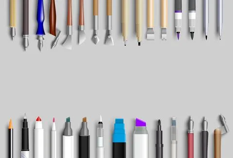 Calligraphy vector banner frame realistic 3d design Stock Illustration