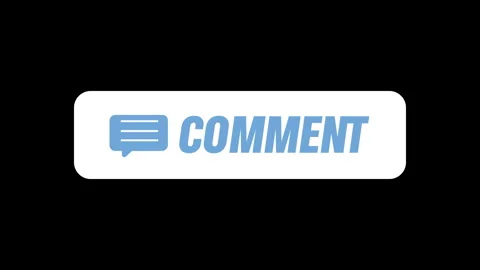 Calling to action comment button for vlog Stock-Footage 312645157
