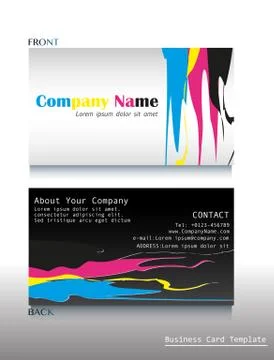 A calling card artwork Illustrazione stock