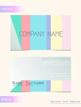 A calling card Illustrazione stock