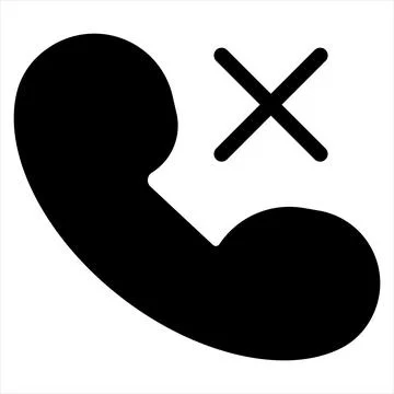 Calling glyph icon vector illustration isolated on white background イラスト素材