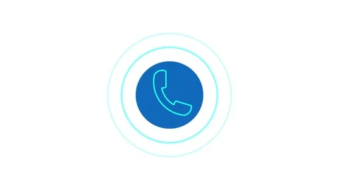 Calling icon animation and radio wave. Animated of Contact icon. incoming c.. Stock Footage 293486536