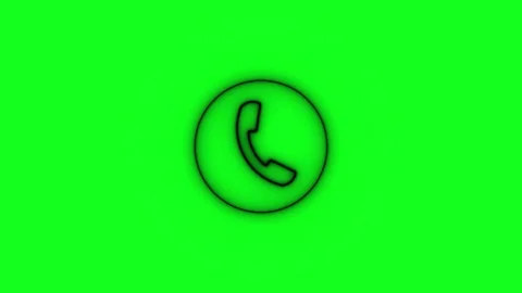 Calling icon animation and radio wave. Animated of Contact icon. incoming c.. Stock Footage 293486541