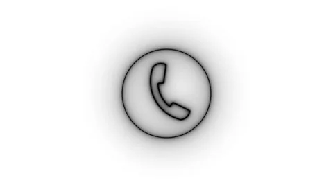 Calling icon animation and radio wave. Animated of Contact icon. incoming c.. Stock Footage 293486543