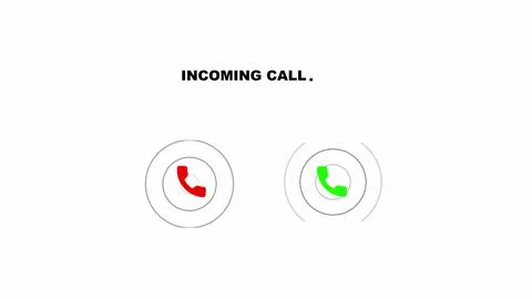Calling icon. incoming call Stock Illustration