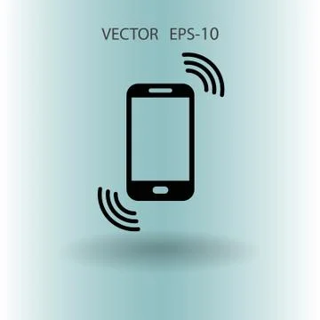 Calling icon. vector illustration Stock Illustration