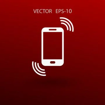 Calling icon. vector illustration Stock Illustration