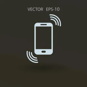 Calling icon. vector illustration Illustrazione stock