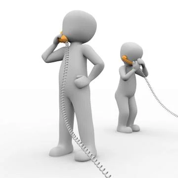 Calling Stock Illustration