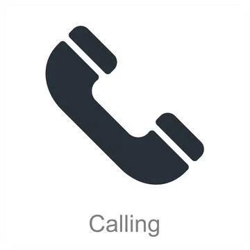 Calling Stock Illustration