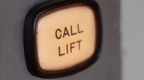 Calling Lift button Stock Footage 33911320
