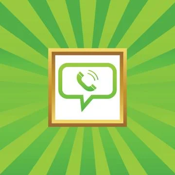 Calling message picture icon 스톡 일러스트