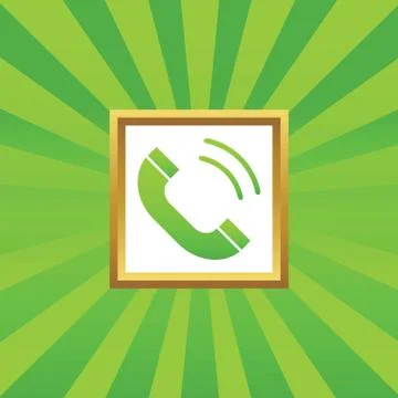 Calling picture icon 스톡 일러스트