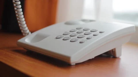 Calling Service In Hotel Room Stock Footage 233473790