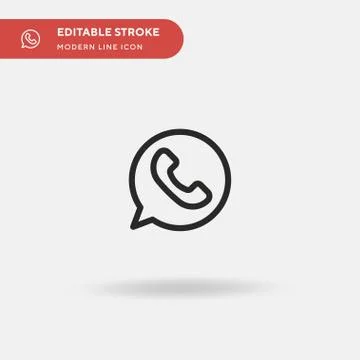 Calling Simple vector icon. Illustration symbol design template for web mobil Stock Illustration