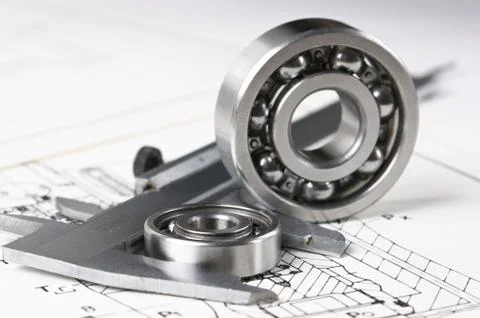 Calliper with bearin Stock Photos