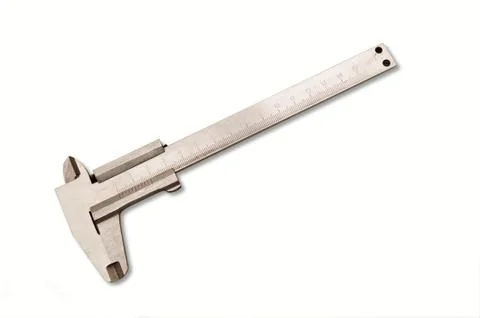 Calliper on a white background Stock Photos