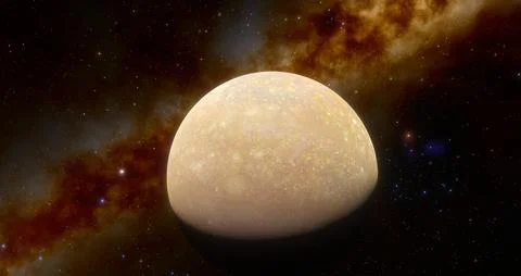 Callisto Jupiter Moon Stock Illustration