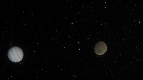 Callisto Moon of Jupiter 2 Stock Footage 84950360