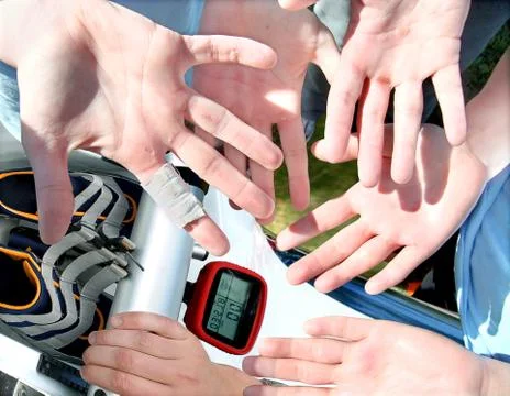 Callosities on hands Stock Photos