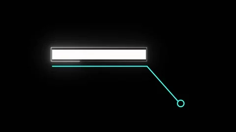 Callout box animation with blue neon lines. Callout box futuristic text spa.. Stock Footage 337813012