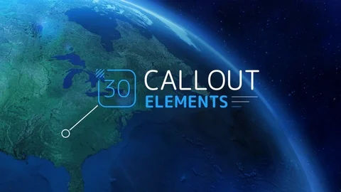 Callout Elements Stock After Effects