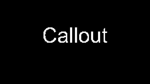 Callout Stockbeeldmateriaal 317443576