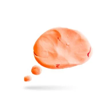 Callout icon ,modelling clay  Stock Photos