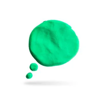 Callout icon ,modelling clay  Stock Photos
