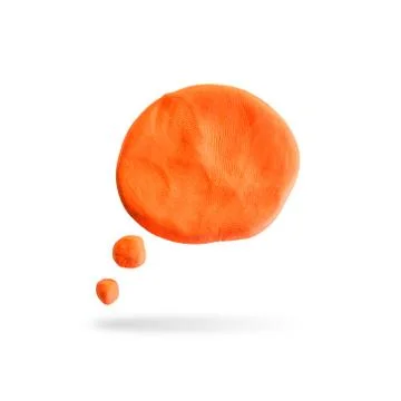 Callout icon ,modelling clay  Stock Photos