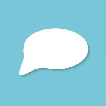 Callout icon on white background , Vector. Illustrazione stock