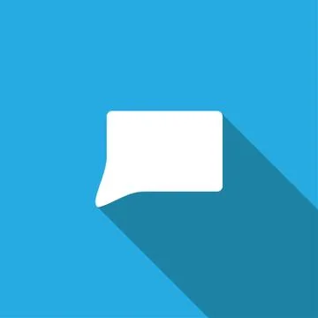 Callout icon on white background , Vector. Illustrazione stock