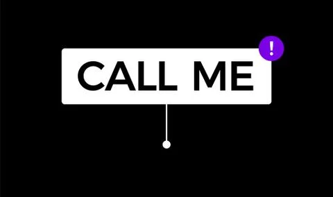 Callout Title. Textbox. Flat Simple Vector Illustration On Black Background Stock Illustration