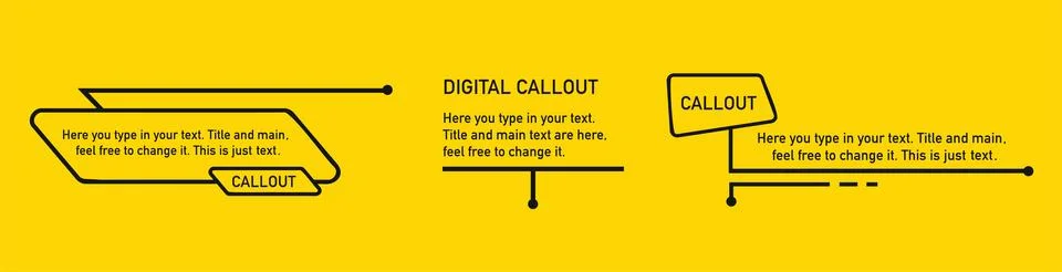 Callouts titles and frame in Sci- Fi style. Abstract hud. Stock Illustration